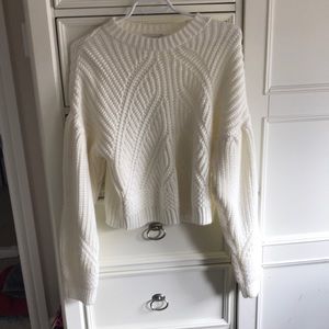 White knit sweater from top shop